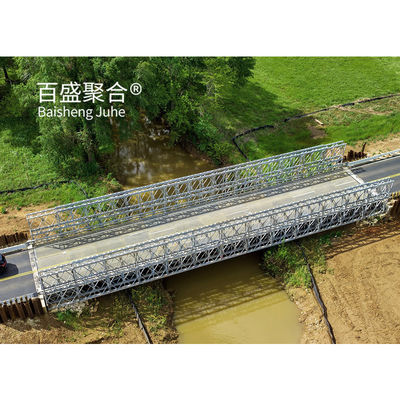 Steel Pedestrian Bridge HD200 Bridge For Double Lane 7.35m Width