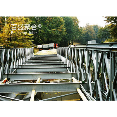 Steel Truss Frame Bridge Modular Prefab Portable HD200 With Total Length Of 15m-60m