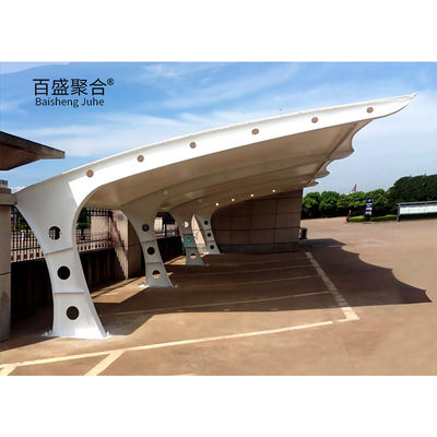 Small Car Parking Galvanized Steel Frame Shed with White Powder Coated Protection