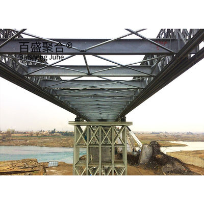 Load HS15-HS25 Steel Truss Frame Bridge Modular Prefab Portable ZB200 Steel Structure Bridge