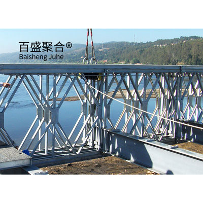 Load HS15-HS25 Steel Truss Frame Bridge Modular Prefab Portable ZB200 Steel Structure Bridge