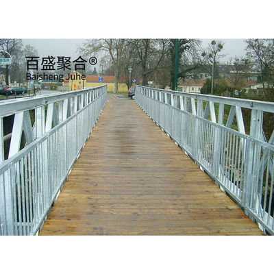 Galvanized Panel Steel Structure Bridge Q355 / Grade 350 / ASTM A992 Portable Steel Bridges