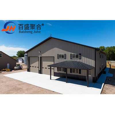 Custom Size and Color Portable Car Garage Heavy-Duty Prefabricated Steel Building