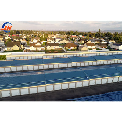 Sliding Door Galvanized Modern Prefab Hall Design Reinforced Steel Structure Building