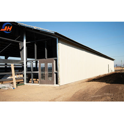 Wide Span Design Steel Structure Warehouse Galvanized Material for Modern Construction