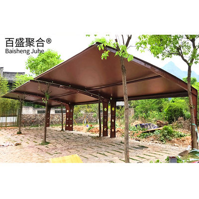 Mmbrane Fabric PVDF/PTFE Sail Finishing Steel Metal Carport Canopy