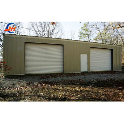 ASTM Standard Prefab Steel Garage Metal Structure Building for Industrial Design