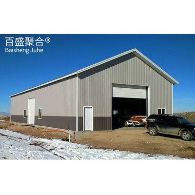 Section Column Light Steel Structure Frame Garage for Fully Assembled Car Shelter
