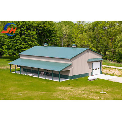 Insulation Sandwich Panel Heavy Pre-engineered Steel Structure Prefabricated Car Garage