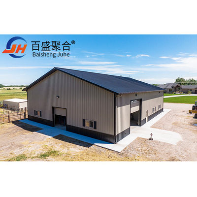 Insulation Sandwich Panel Heavy Pre-engineered Steel Structure Prefabricated Car Garage