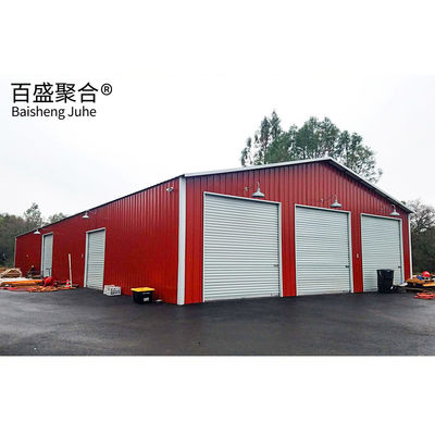 Large Span Steel Frame Heat Insulated Expandable Galvanized Warehouse for Car Garage