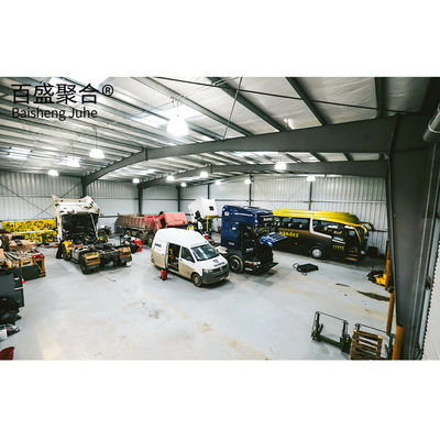 Main Structure Section Coulmn Steel Parking Structure for Prefabricated Construction