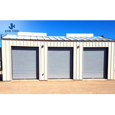 Metal Prefab Steel Structure Warehouse With Solid H Shape Main Frame 200Km/H Wind Load