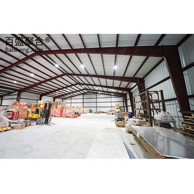 Q235B/Q345B Low Carbon Steel Warehouse Large Span Industrial Shed With Recyclable Steel Structure